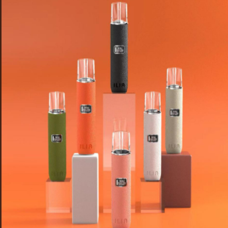 ILIA 布紋皮革主機 一代電子霧化桿 帶顯示屏 可顯示電量 通用一代SP2 LANA  魅嗨  rexl  換彈霧化杆子
