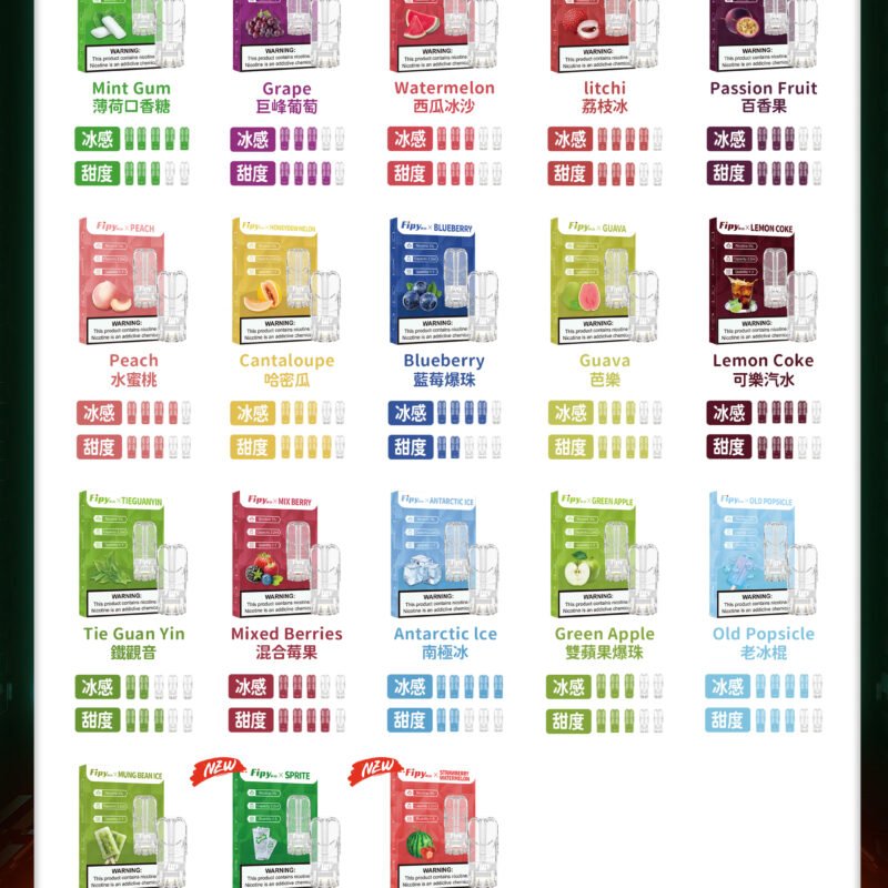 果派/18種口味選擇-適用與VAKA、RELX、果派、SP2S等一代主機-台灣現貨【5盒送主機顏色隨機】