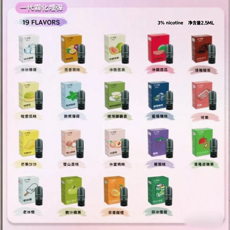 叮啞/21種口味選擇-適用與VAKA、RELX、果派、SP2S等一代主機-台灣現貨