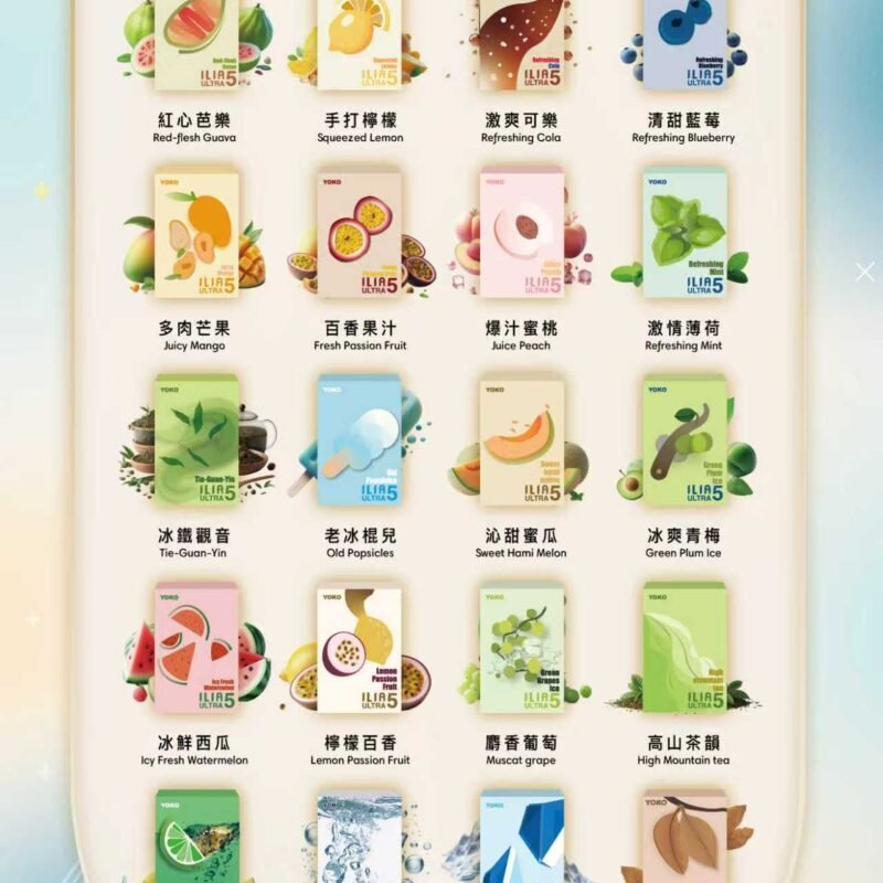 ilia五代煙蛋YOKO正品通用五代煙彈三顆裝，買四盒送主機